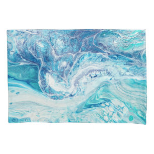 Colour Splash: Acrylic Abstract Background Pillowcase