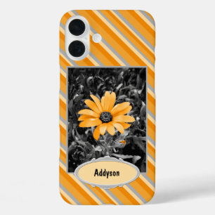 Colour Splash African Daisy Photograph Custom iPhone 16 Plus Case