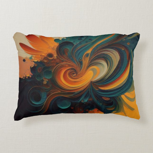 COLOUR SPLASH ART DECORATIVE CUSHION (Front)