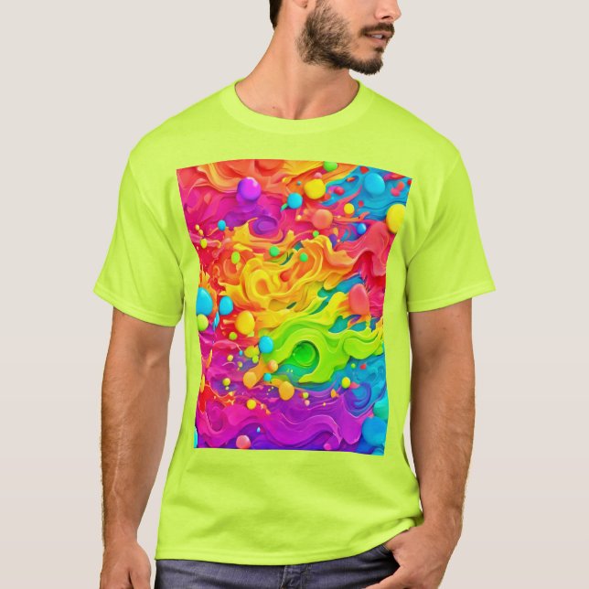  Colour Splash Backdrop T-Shirt (Front)