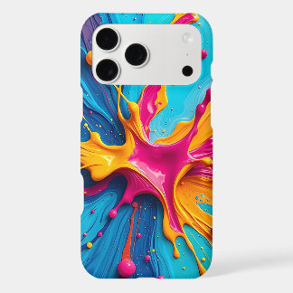 Colour Splash Blue Pink Yellow iPhone Case