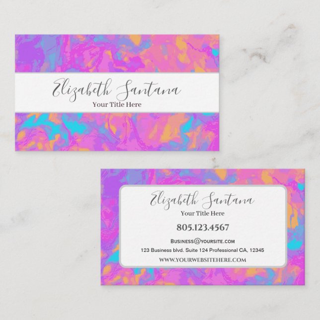 Colour Splash Business Card (Front/Back)