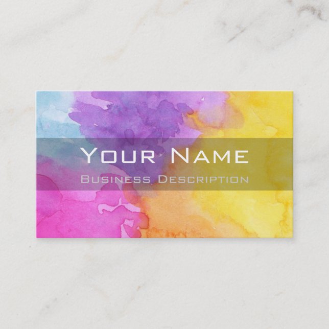 Colour splash Business Card (Front)