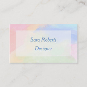 Colour splash business card