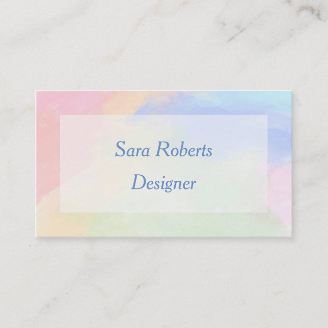 Colour splash business card (Front)