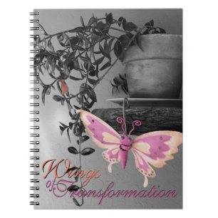 Colour Splash Butterfly Still Life Photograph Notebook