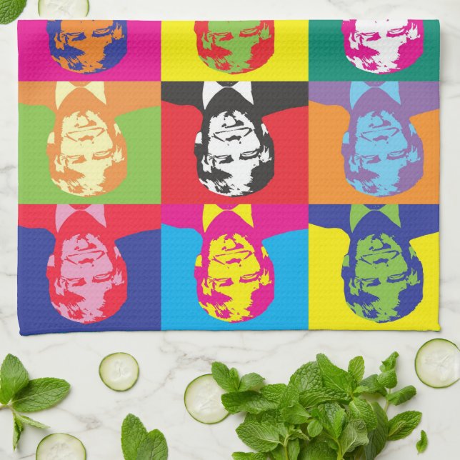 Colour Splash Donald Trump Kitchen Towel (Folded)
