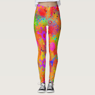 Colour Splash Graffiti Leggings