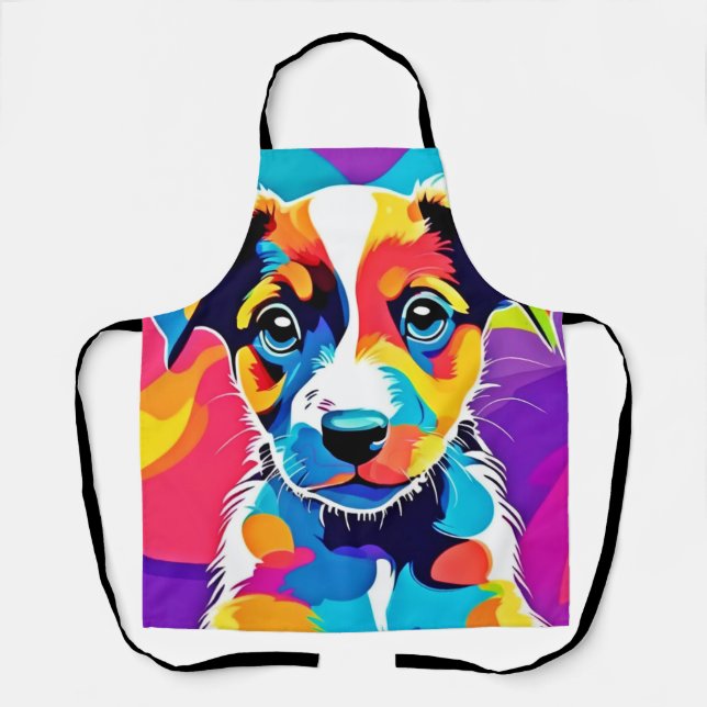 Colour Splash Groovy Canine Dog Apron (Front)