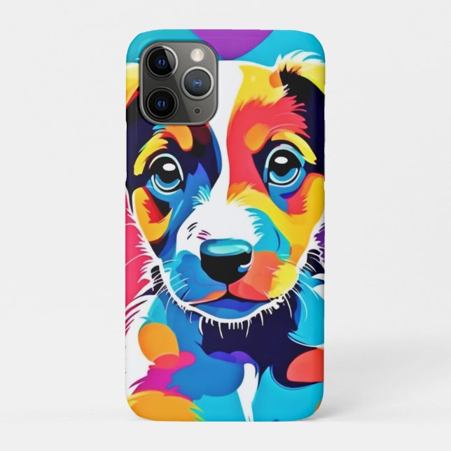 Colour Splash Groovy Canine Dog Case-Mate iPhone Case (Back)