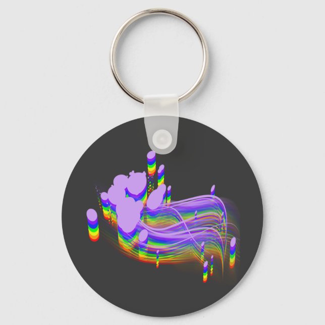 colour splash key ring (Front)