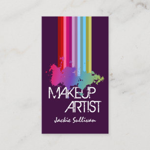 Colour Splash Makeup Artist Business Card