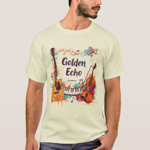 Colour Splash Music Design – Guitar, Violin, Piano T-Shirt