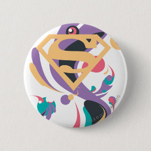 Colour Splash Orange 6 Cm Round Badge
