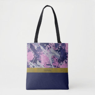 Colour Splash Organza Pink Tote Bag