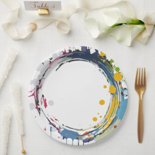 Colour Splash Paper Plate