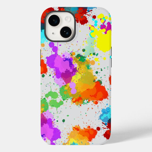 Colour Splash Pattern CC01 L Grey BG Case-Mate iPhone Case (Back)