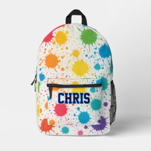 Colour Splash Pop Printed Backpack