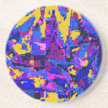 Colour Splash Sandstone Coaster