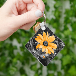 Colour Splash Spring Flash African Daisy Key Ring
