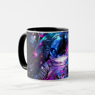 Colour Splash Starry Space Astronaut  Mug