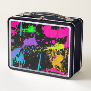 Colour Splash Wet Paint Metal Lunch Box