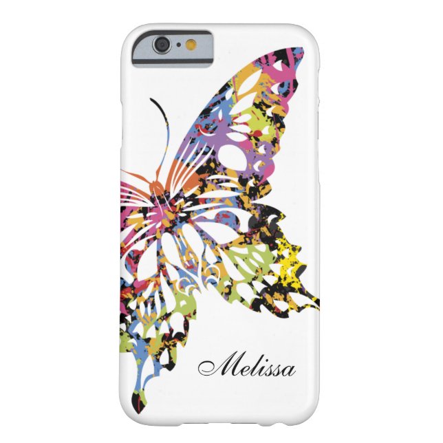 Colour Splashed Butterfly iPhone 6 case (Back)