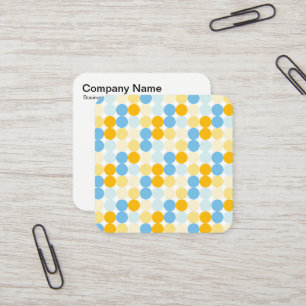 Colour Spot Pattern 02 Square Business Card