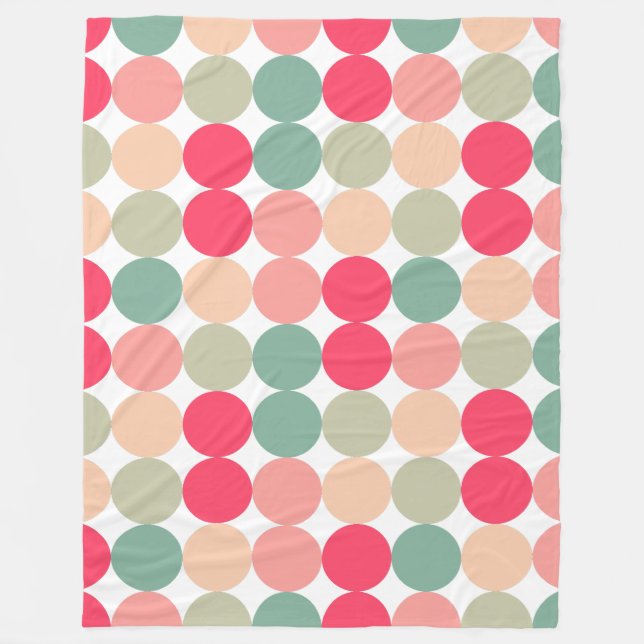 Colour Spots 01 Fleece Blanket (Front)