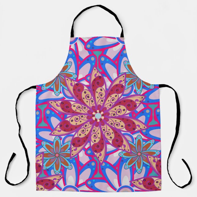 Colour Spring Theme seamless pattern Background. C Apron (Front)