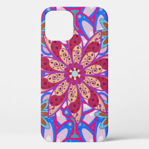 Colour Spring Theme seamless pattern Background. C iPhone 12 Case