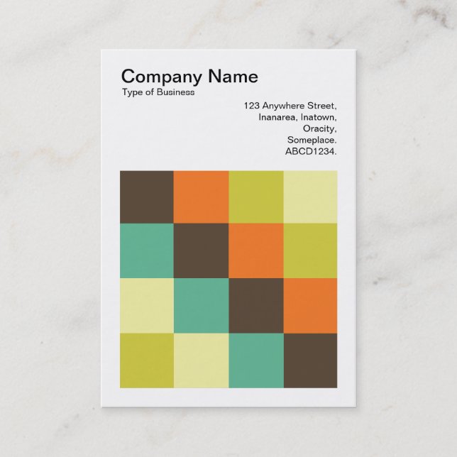 Colour Squares - 014 Business Card (Front)