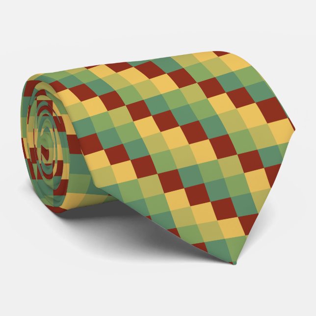 Colour Squares 016 Tie (Rolled)
