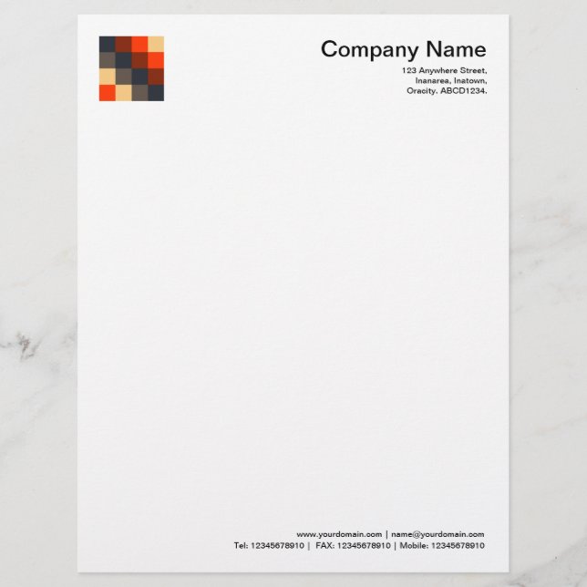 Colour Squares 02 Personalized Letterhead (Front)