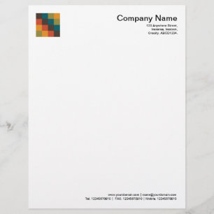 Colour Squares 03 Letterhead Template
