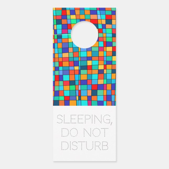 Colour Squares Door Hanger (Front)