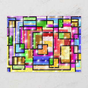 Colour Squares Postcard