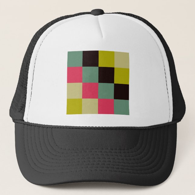 Colour Squares Trucker Hat (Front)