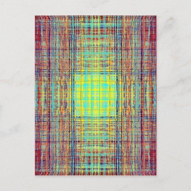 Colour String Cube Postcard (Front)