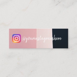 Colour Stripe Instagram Mini Business Card