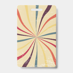colour stripe pattern ID badge