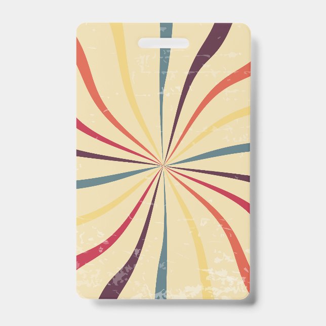 colour stripe pattern   ID badge (Front)