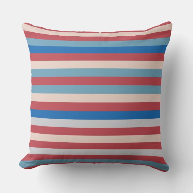 Colour Striped 121214 (Larger Stripe) Cushion (Front)