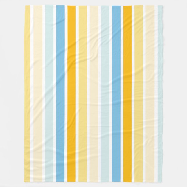 Colour Stripes 02 Fleece Blanket (Front)