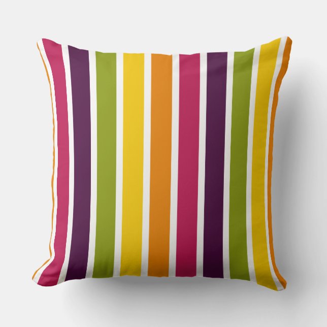 Colour Stripes 03 Cushion (Front)