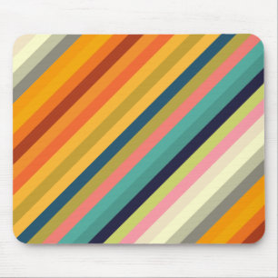 colour stripes colourful pastel 002 mouse pad