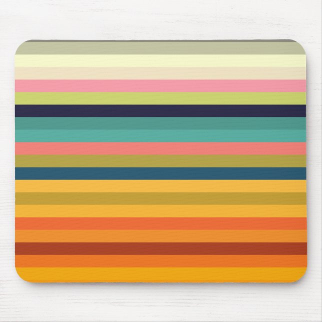 colour stripes colourful pastel 002 mouse pad (Front)