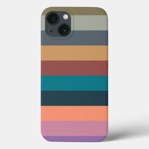 colour stripes colourful pastel iPhone 13 case