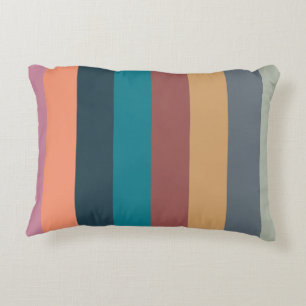 colour stripes colourful pastel decorative cushion