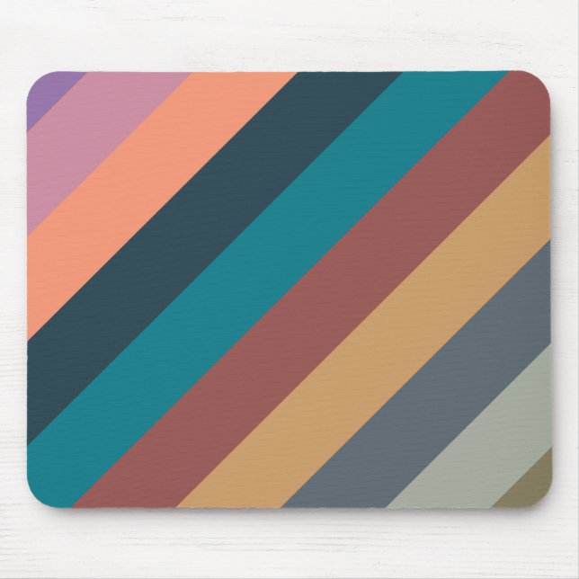 colour stripes colourful pastel mouse pad (Front)